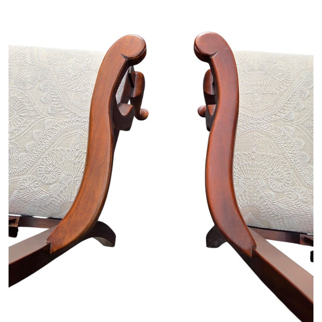 2 Pennsylvania House Cherry Dining Room Armchairs Chippendale Sheild Back For Sale - Image 10 of 14