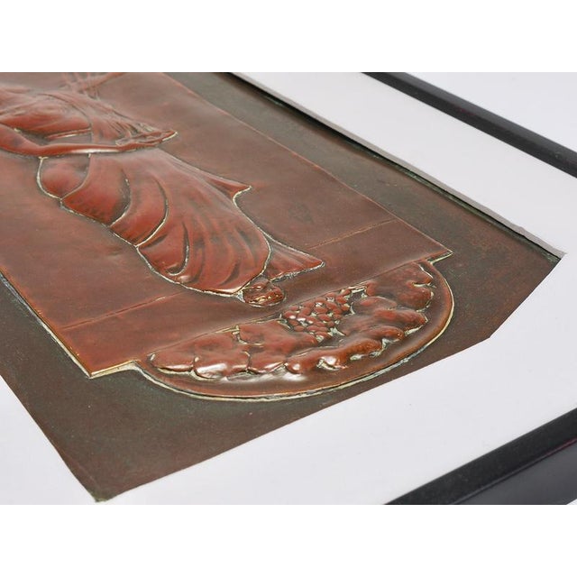 Metal Vienna Secession Art Nouveau Relief Panels by Georg Klimt, Vienna, 1900s, Set of 2 For Sale - Image 7 of 18