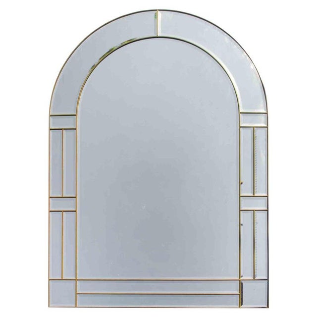 Vintage Italian Brass Wall Mirror, 1970s For Sale - Image 6 of 6