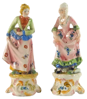Vintage Italian Figurines from Capodimonte, 1950s. Set of 2, Set of 2