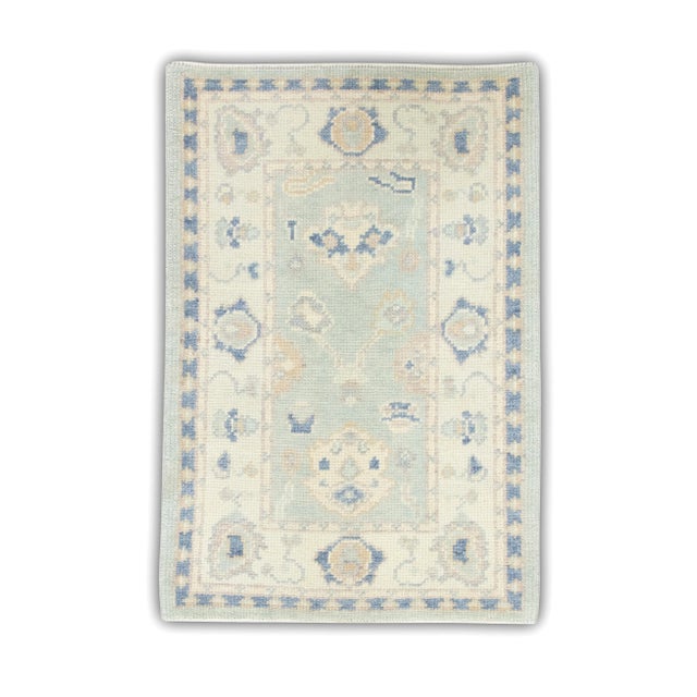 Modern Turkish Oushak Rug 2'2" x 3'2" For Sale In Houston - Image 6 of 6