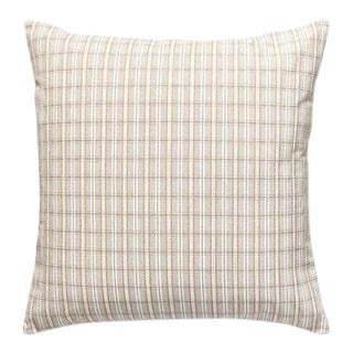 The House of Scalamandré Check Please Outdoor Pillow, Birch For Sale
