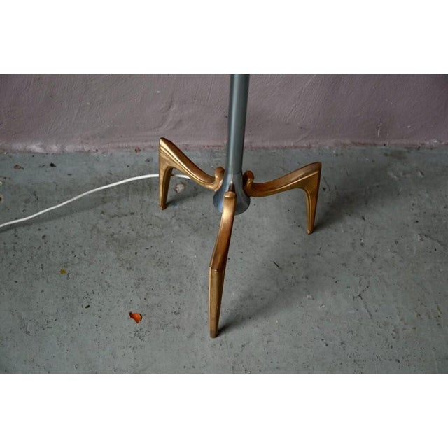 Vintage Regency Brass Floor Lamp, 1970s For Sale - Image 14 of 15