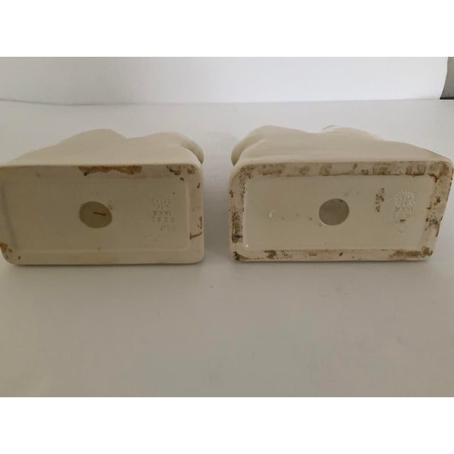 Rookwood Pottery Rare Vintage Rookwood Penguin Bookends For Sale - Image 4 of 6