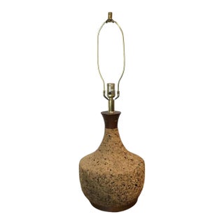 Mid-Century Modern Genie Bottle Cork Lamps, Pair, Circa 1965 For Sale