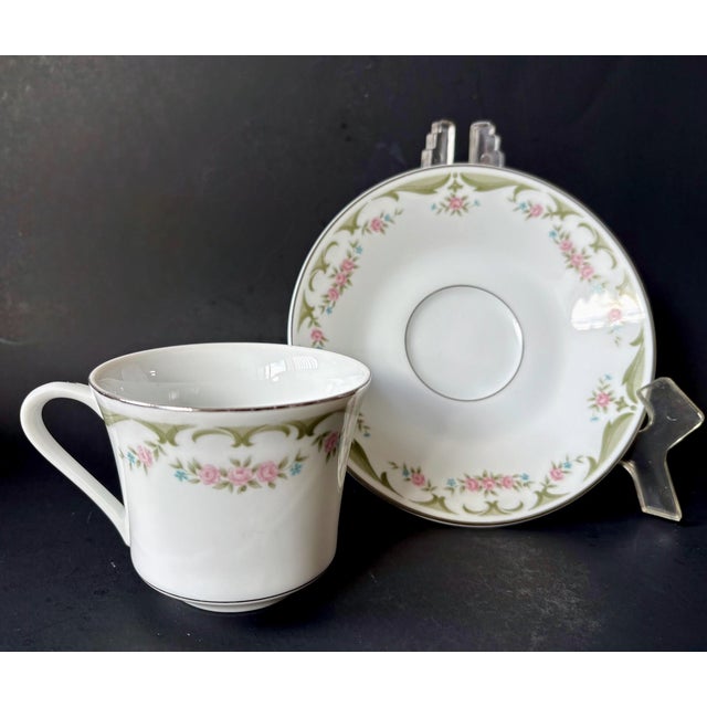 Beautiful Teacup & Saucers by Wyndham China in the Lizbeth 341 Pattern. SOLD INDIVIDUALLY (1 teacup 1 saucer set) NOTE: We...