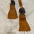 1970s 1970s Pair Ram Head Leather Wrapped Curtain Tieback Tassels For Sale - Image 5 of 11