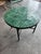 Mid-Century Modern Moroccan Emerald Green Zellige Round Coffee Table, 2010s For Sale - Image 3 of 5