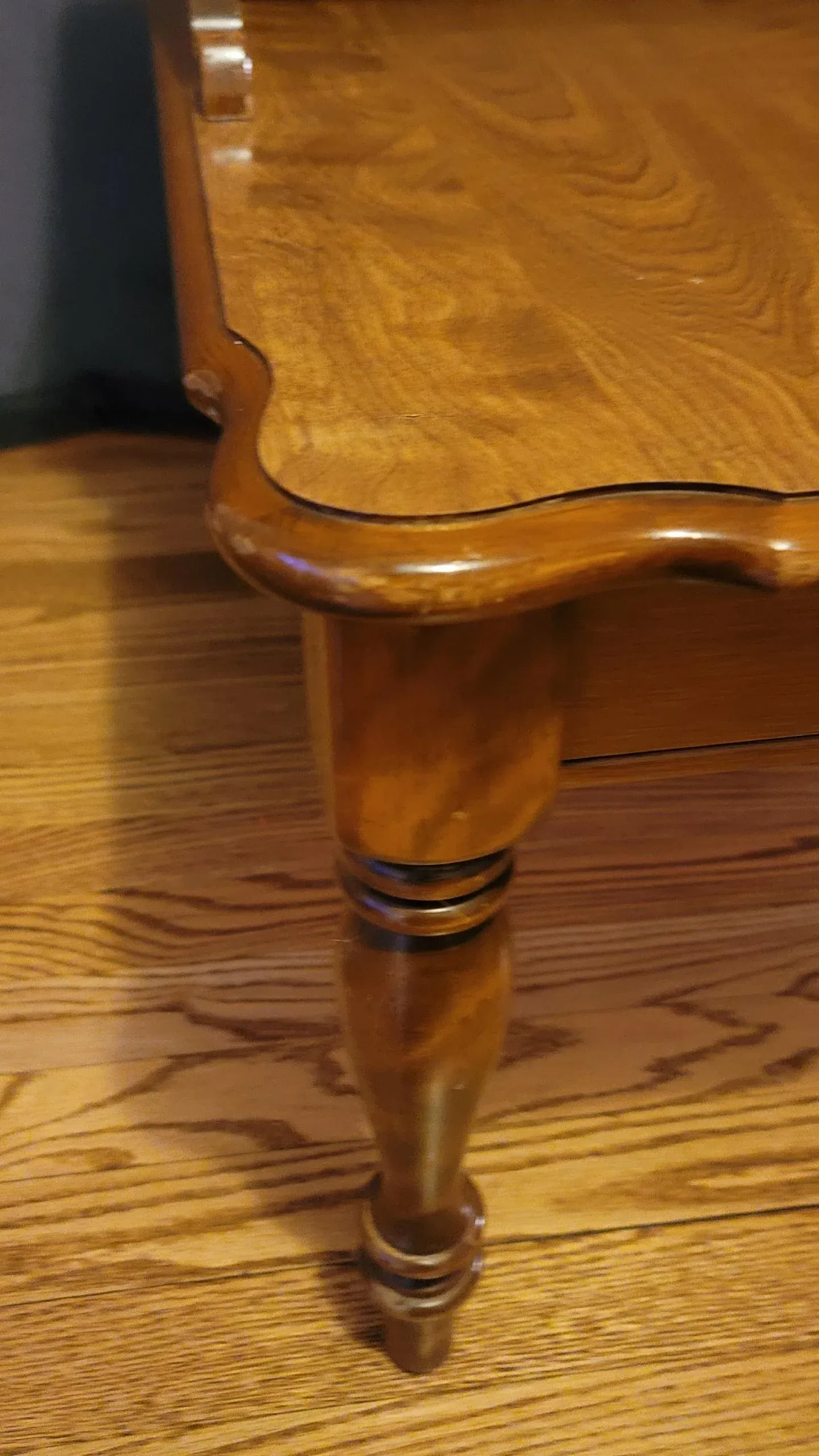 1960s Ethan Allen Mid Century Two-Tier Side End Table With Drawer