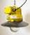 Gray Industrial Yellow Explosion Proof Lamp with Grey Enameled Shade from Elektrosvit, 1990s For Sale - Image 8 of 16