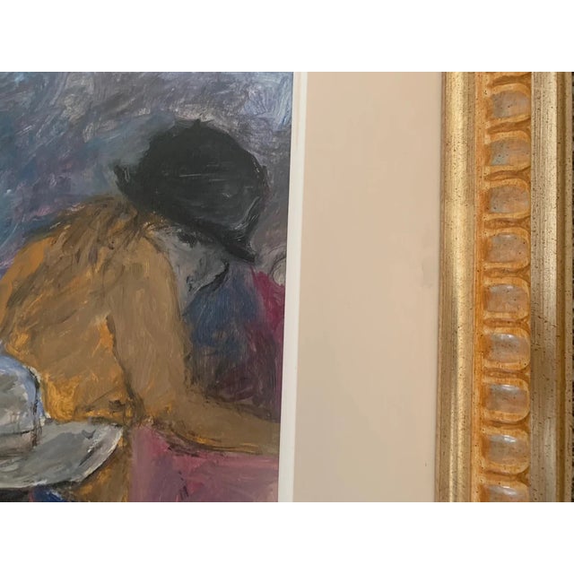 Late 20th Century Bruno Paoli "Tavern" Original Italian Modern Tavern Interior, 20th Century Florence Italy Fine Art Painting, Oil on Board, 28.5x22.5" For Sale - Image 5 of 7