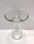 Elegant Baker /Barbara Barry Waistline Spot Table. Flared bowl shaped top, slender clear stem, rounded base. Original...