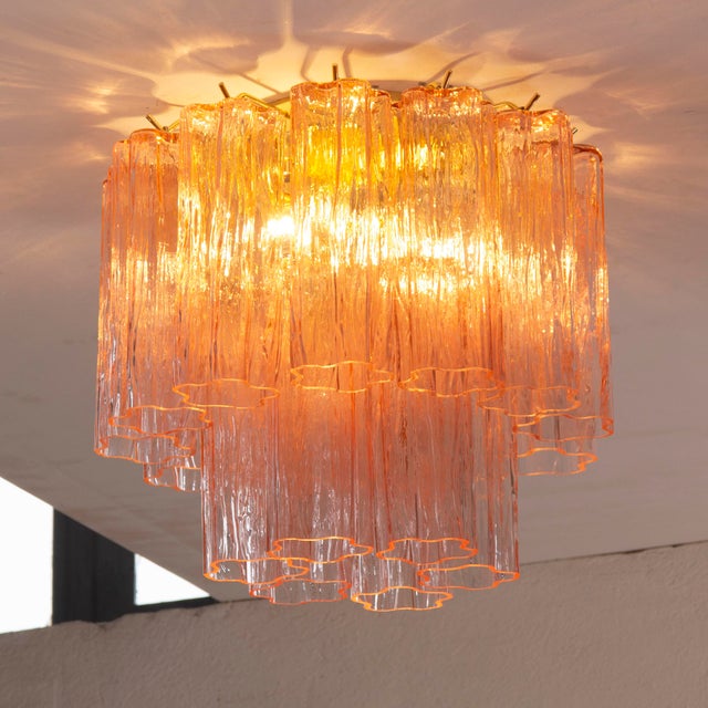 Ceiling light with murano glass tronchi, ceiling chandelier diameter 35 cm, made in italy design type: made in italy...