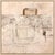 A subtle, textured field of warm cream and beige is crossed by delicate graphite lines that sketch a table or vessel,...