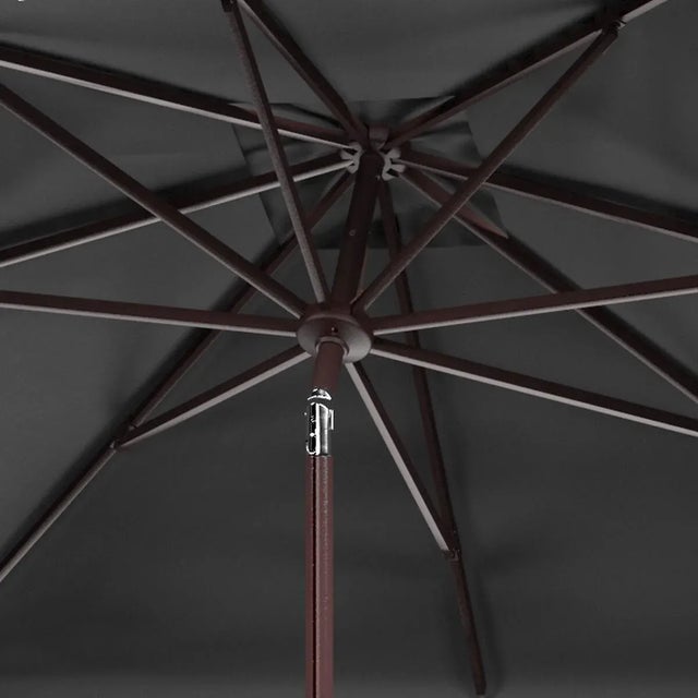 Zimmerman 7.5 Square Umbrella - Gray/White For Sale - Image 4 of 4
