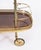 Mid-Century French Walnut and Brass Galleried Drinks Trolley, 1950s For Sale - Image 10 of 18