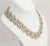 Monet Vintage Signed Monet Rhodium Plated Collar Necklace For Sale - Image 4 of 8