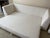 Modern Sofa Sleeper in a Soft Ivory/Cream Textured Fabric With Clean Contemporary Lines For Sale - Image 4 of 5