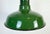 Industrial Green Enamel Factory Pendant Lamp, 1960s For Sale - Image 4 of 18