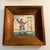 Late 20th Century Hand Painted Spanish Folk Art Tile in Wood Frames - Set of 3 For Sale - Image 4 of 9