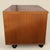 Wood Vintage Teak Rolling Cabinet or End Table For Sale - Image 7 of 15