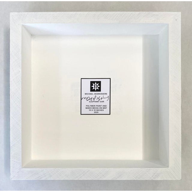 "Elephant Ear" by Michael DesRosiers Abstract Mixed Media on a MDF Panel (2025) For Sale - Image 4 of 4