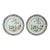 18th-Century Chinese Export Porcelain Famille Rose ‘Garden’ Dishes - a Pair For Sale