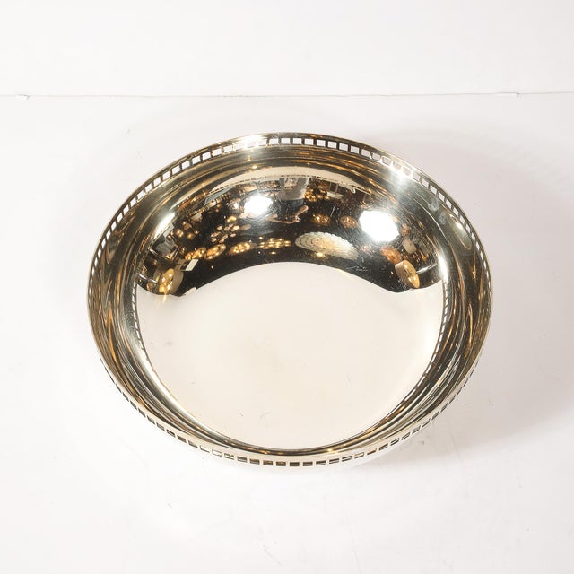 Silver Modern Richard Meier Silver-Plate Architectural Skyscraper Bowl for Swid Powell For Sale - Image 8 of 12