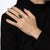Vintage Art Deco Austrian Ring Chrysoprase Onyx Diamond Sz 7.75 14k Yellow Gold For Sale In Los Angeles - Image 6 of 7