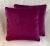 Contemporary Italian Boysenberry Purple Velvet Pillows - A Pair For Sale In Orlando - Image 6 of 6