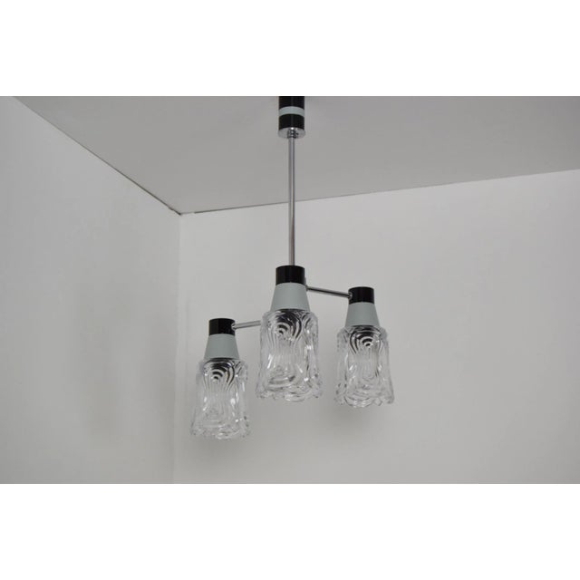 Mid-Century Chandelier from Drukov, 1960s For Sale - Image 4 of 10