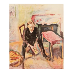 1943 After Othon Friesz "Portrait of Fernand Fleuret", First Edition Parisian Offset Lithograph