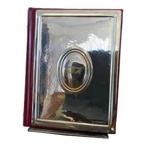 Vintage Sterling and Leather Address Book