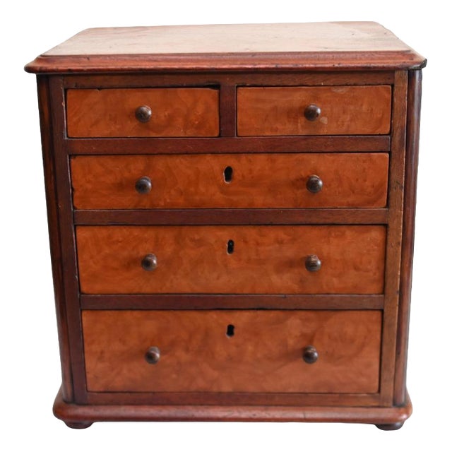 Antique Victorian Mahogany Chest of Drawers, 1880 For Sale