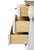 Wood Lexington Furniture Off White Painted Traditional Victorian Style 44" Student Desk W. Bookcase Hutch 509-534 / 509-541 For Sale - Image 7 of 13
