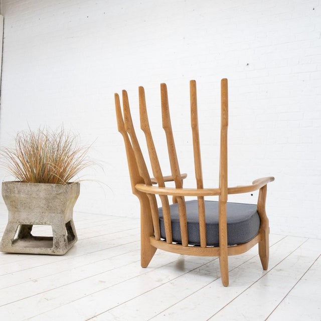 Grand Repos Armchair by Guillerme and Chambron for Votre Maison, 1950s For Sale - Image 6 of 11