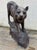 Impressive figurative bronze statue depicting a panther with life-like scale and details. Quality bronze construction...