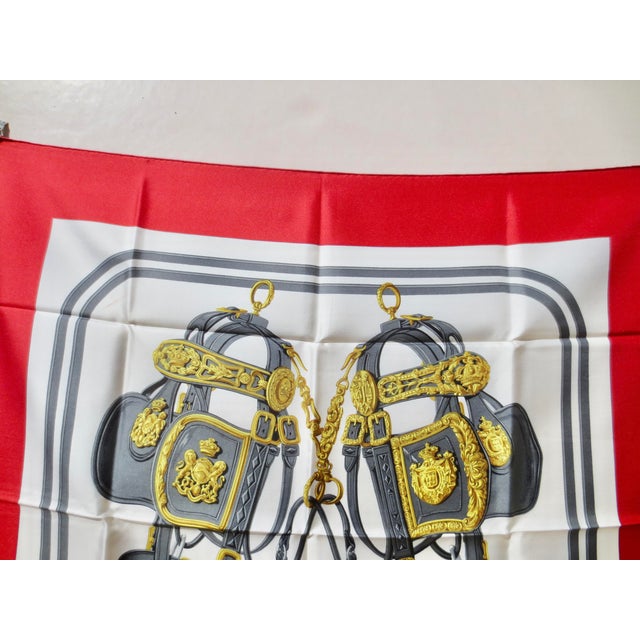 Hermès Hermes Silk Scarf "Brides De Gala " 1957 For Sale - Image 4 of 6