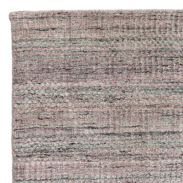 2020s Simplicity Pink Turquoise Contemporary Handwoven Rug 8' X 9'9 For Sale - Image 5 of 11