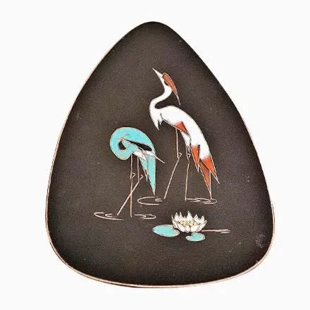 1950s Heron Wall Plates by Kiechle Arno for Ruscha, 1950s, Set of 2 For Sale - Image 5 of 5