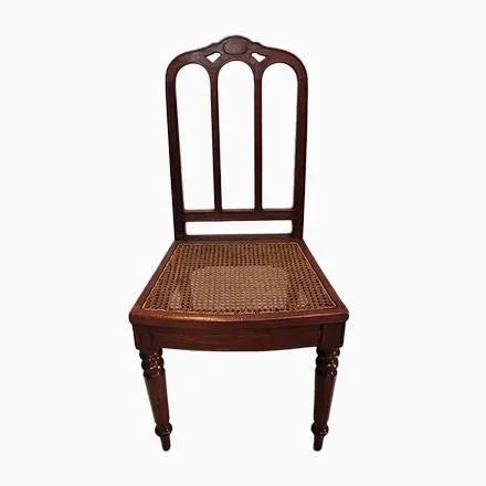 Antique Mahogany Dining Chairs, Set of 6 For Sale - Image 9 of 9