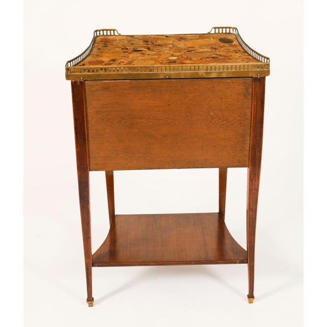 Antique French Walnut and Tulipwood Bedside Cabinets, 1900s, Set of 2 For Sale - Image 11 of 18