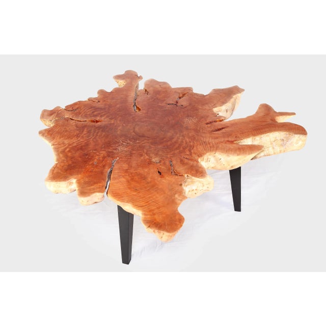Modern Lychee Living Edge Coffee Table 94 For Sale In Greensboro - Image 6 of 6