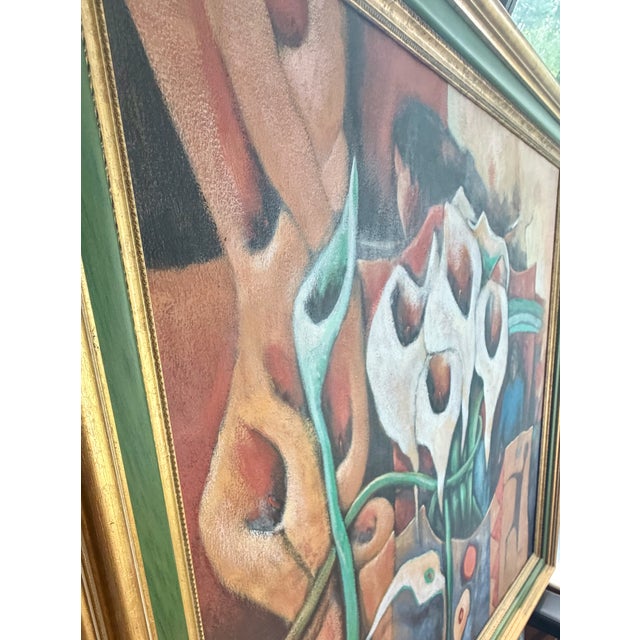 Subject: WomenAmong Calla Lilies Artist: Celestino Marquina, born in Ancash, Peru in 1962, he formally studied sculpture...