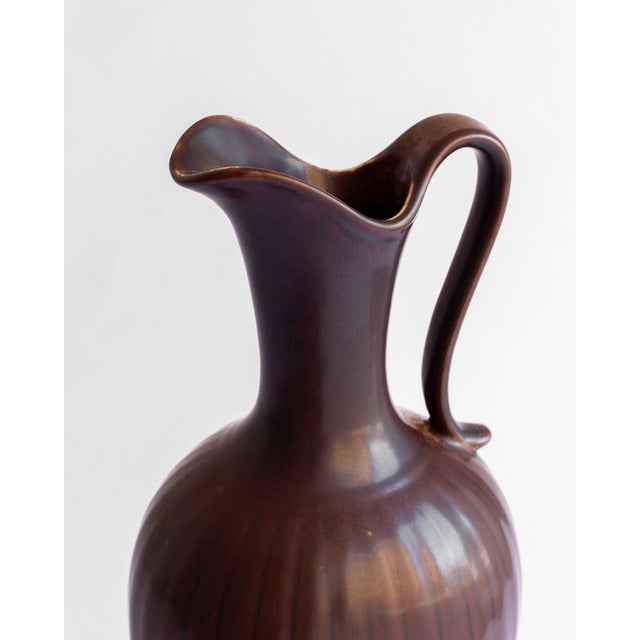 Rörstrand Decorative Stoneware Vase by Gunnar Nylund for Rörstrand, Sweden, 1950s For Sale - Image 4 of 7