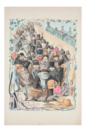 Christmas - Lithograph by A. Maganaro - 1872 1872