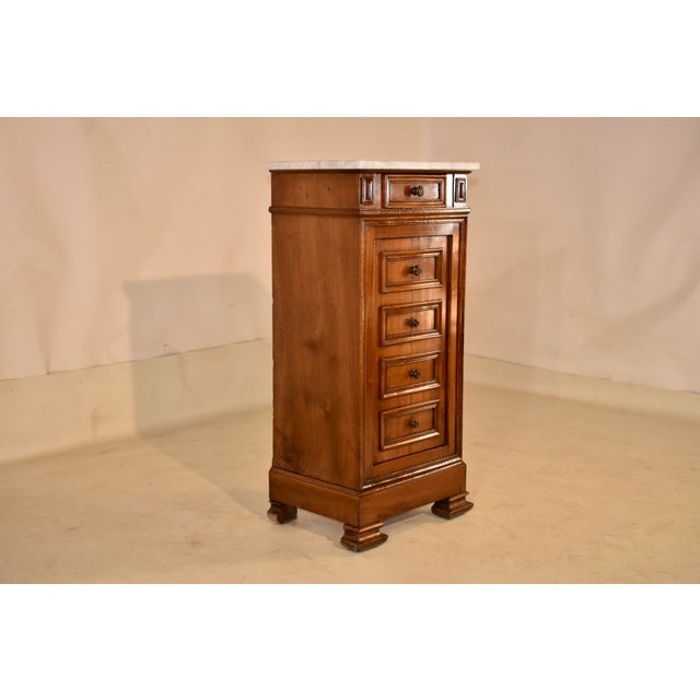 French Provincial 19th Century French Walnut Bedside Cabinet For Sale - Image 3 of 10