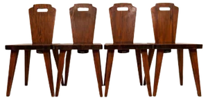 Swedish Modern Pine Dining Chairs by Bo Fjaestad, 1940s, Set of 4