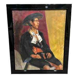 20th Century Portrait of a Matador by Vernon Grimmer, Framed