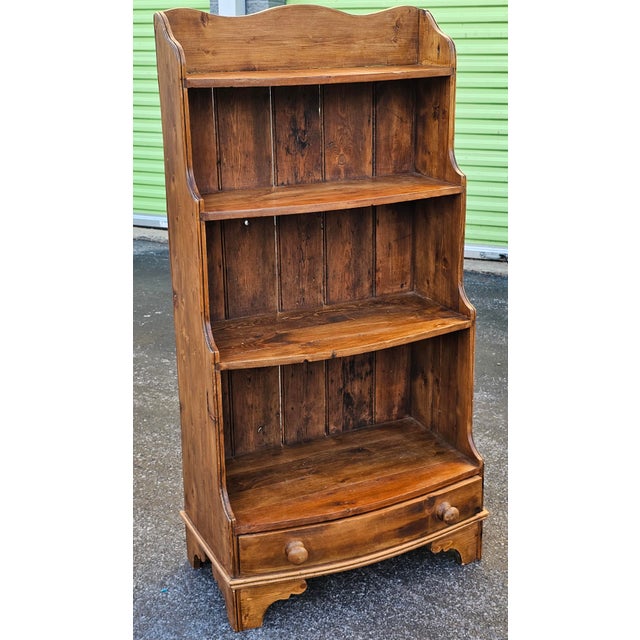 American Primitive Waterfall Rustic Pine Bookcase For Sale In Washington DC - Image 6 of 14